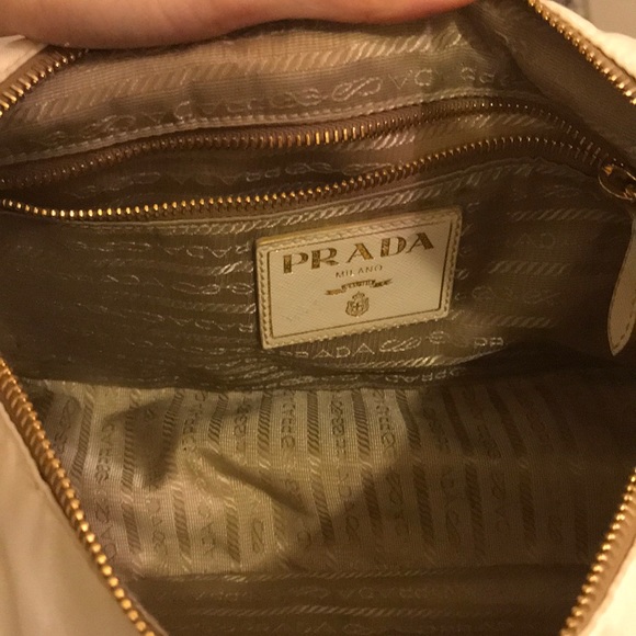 Gold and white Prada shoulder/ handbag - Picture 2 of 8
